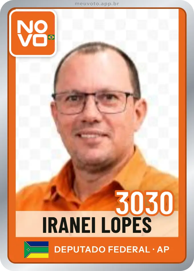 Carta de Iranei Lopes, número 3030, Novo