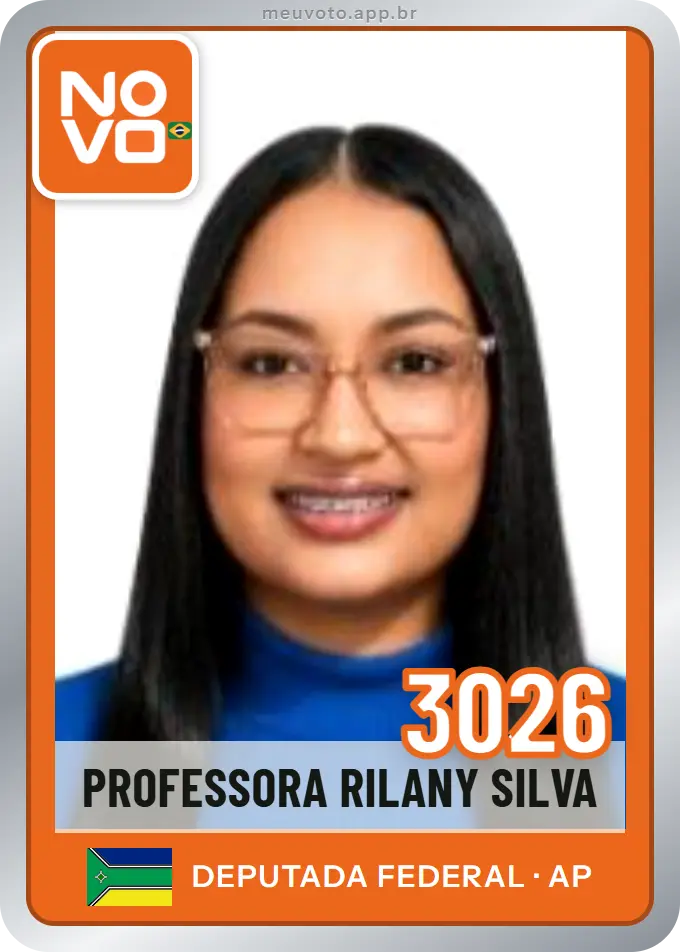 Carta de Professora Rilany Silva, número 3026, Novo