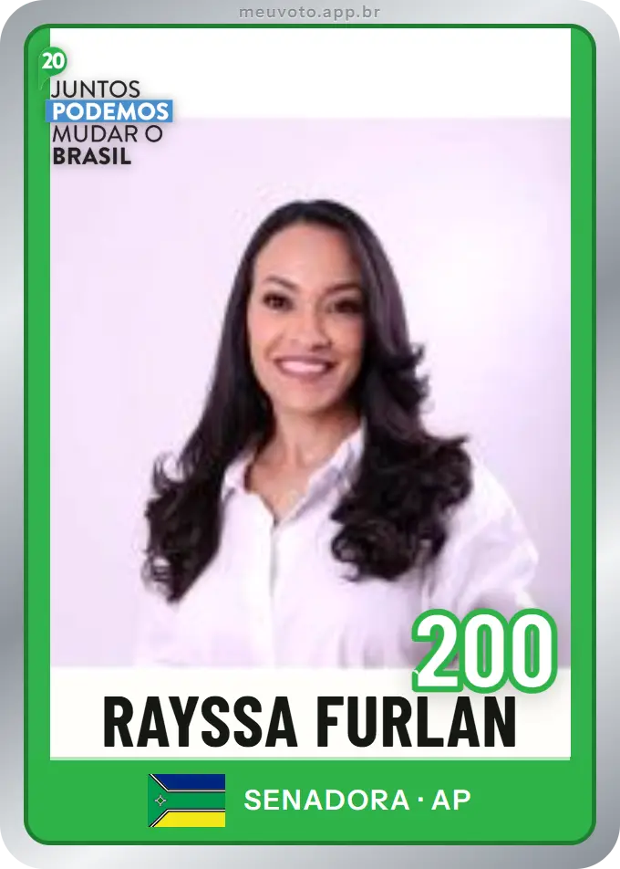 Carta de Rayssa Furlan, número 200, Podemos