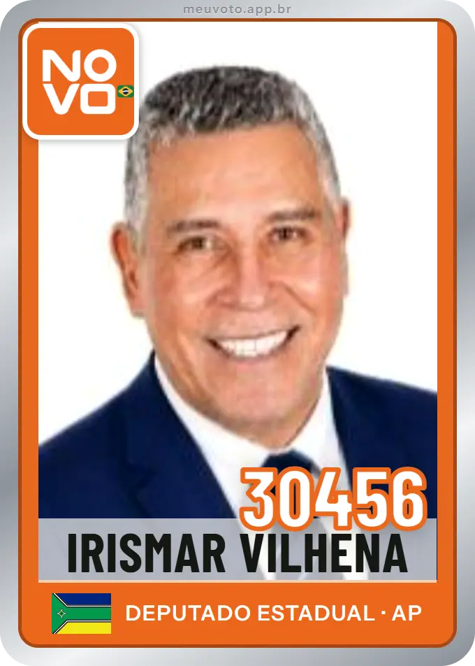 Carta de Irismar Vilhena, número 30456, Novo