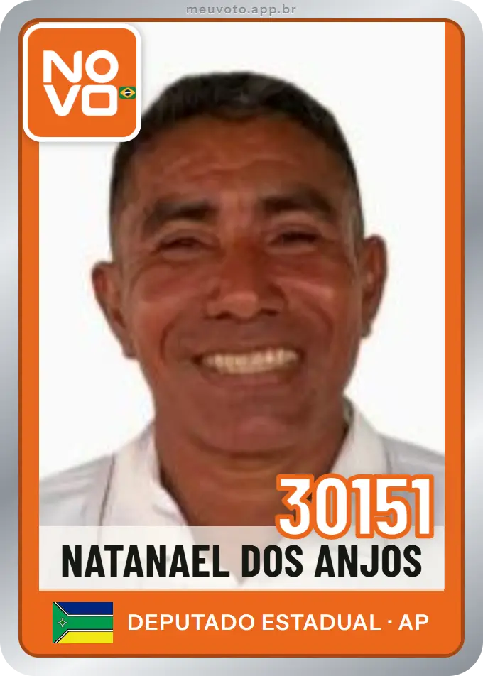 Carta de Natanael dos Anjos, número 30151, Novo