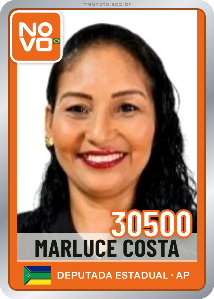 Carta de Marluce Costa, número 30500, Novo