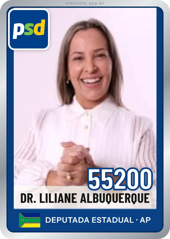Carta de Dr. Liliane Albuquerque, número 55200, PSD
