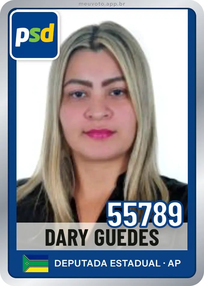 Carta de Dary Guedes, número 55789, PSD