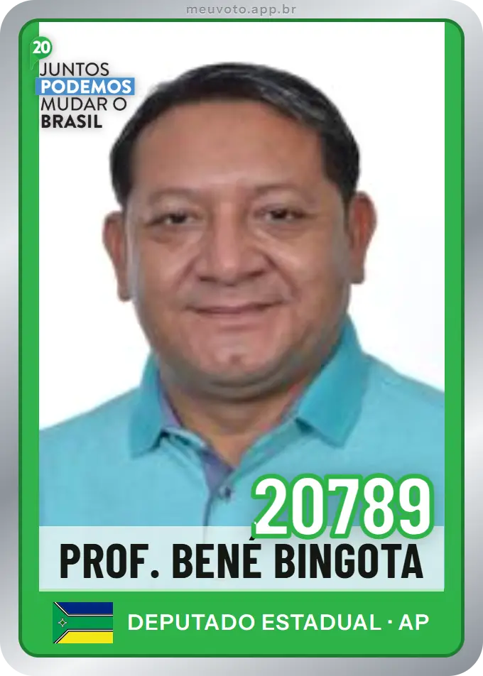 Carta de Prof. Bené Bingota, número 20789, Podemos