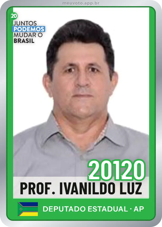 Carta de Prof. Ivanildo Luz, número 20120, Podemos