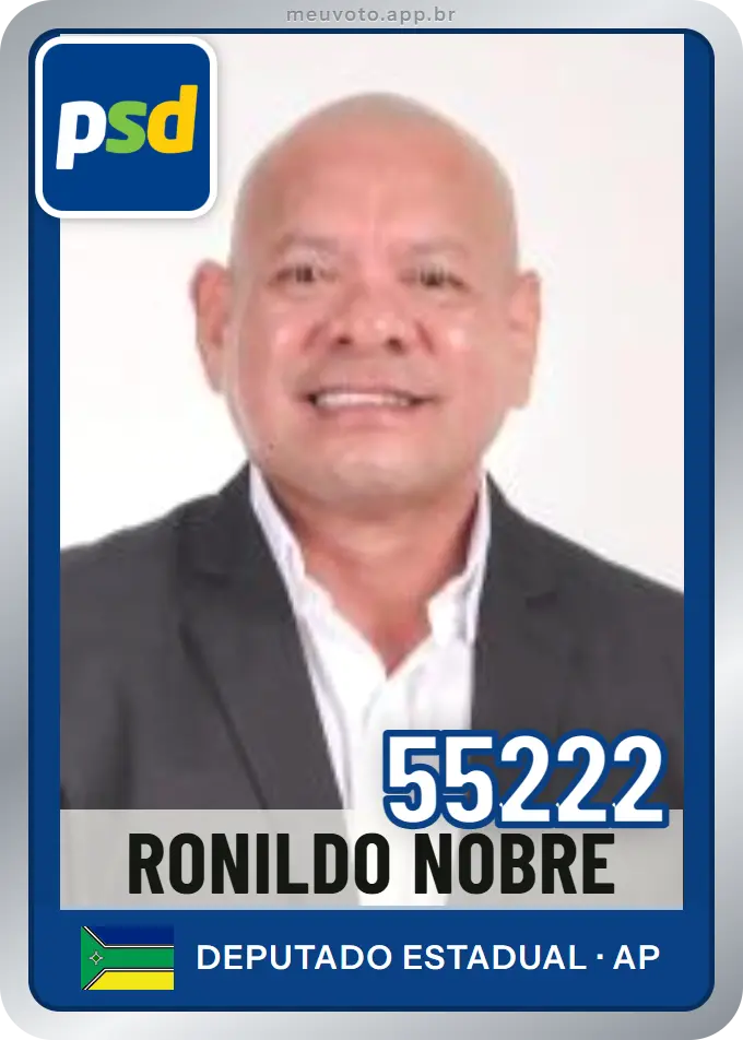 Carta de Ronildo Nobre, número 55222, PSD