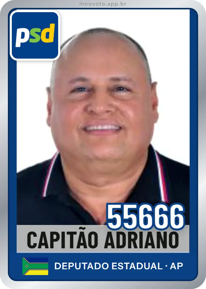 Carta de Capitão Adriano, número 55666, PSD