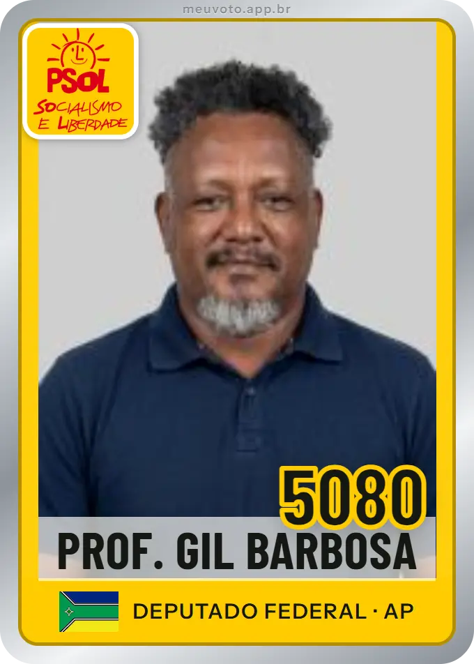 Carta de Prof. Gil Barbosa, número 5080, PSOL