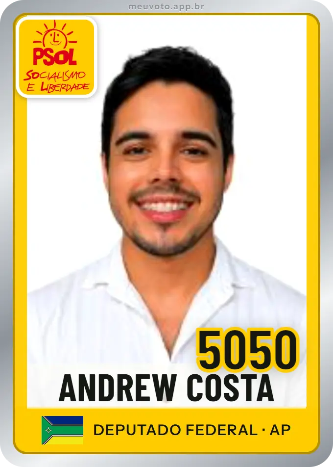 Carta de Andrew Costa, número 5050, PSOL