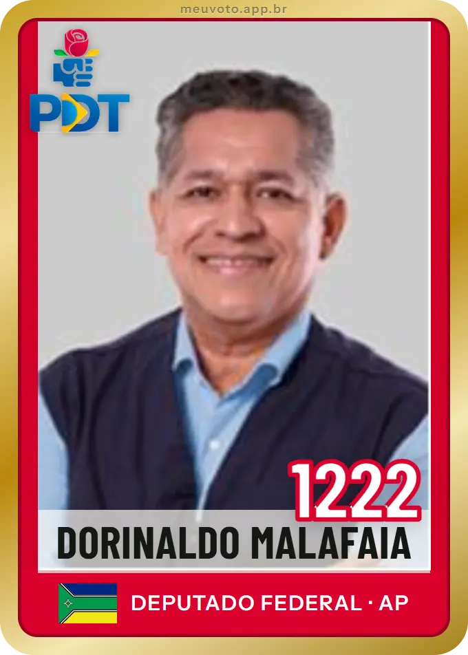 Carta de Dorinaldo Malafaia, número 1222, PDT