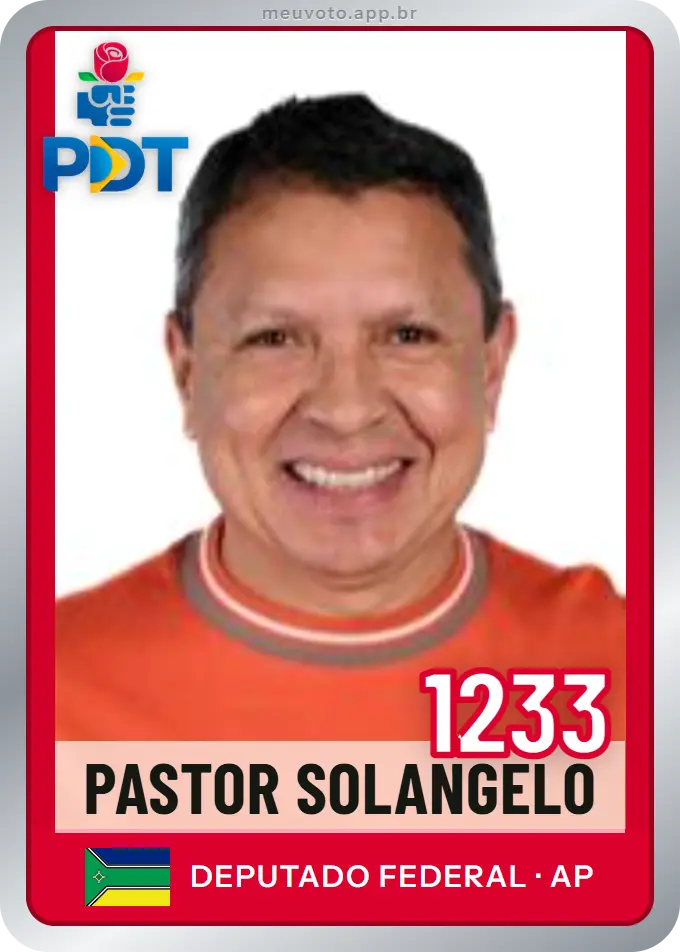 Carta de Pastor Solangelo, número 1233, PDT