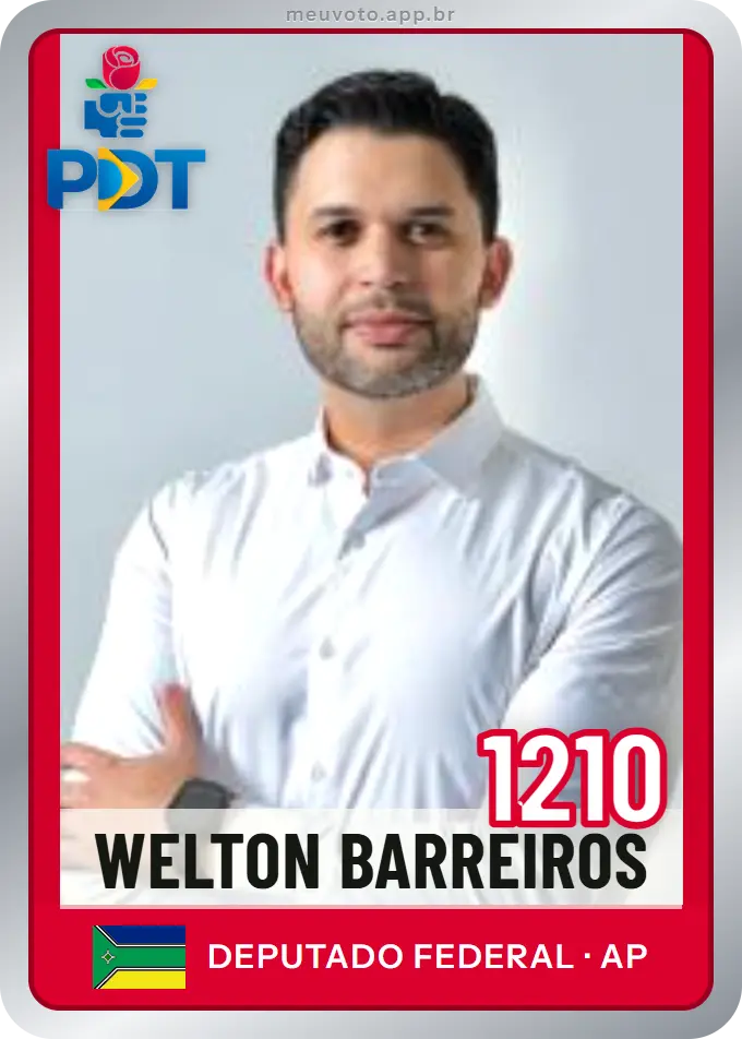 Carta de Welton Barreiros, número 1210, PDT