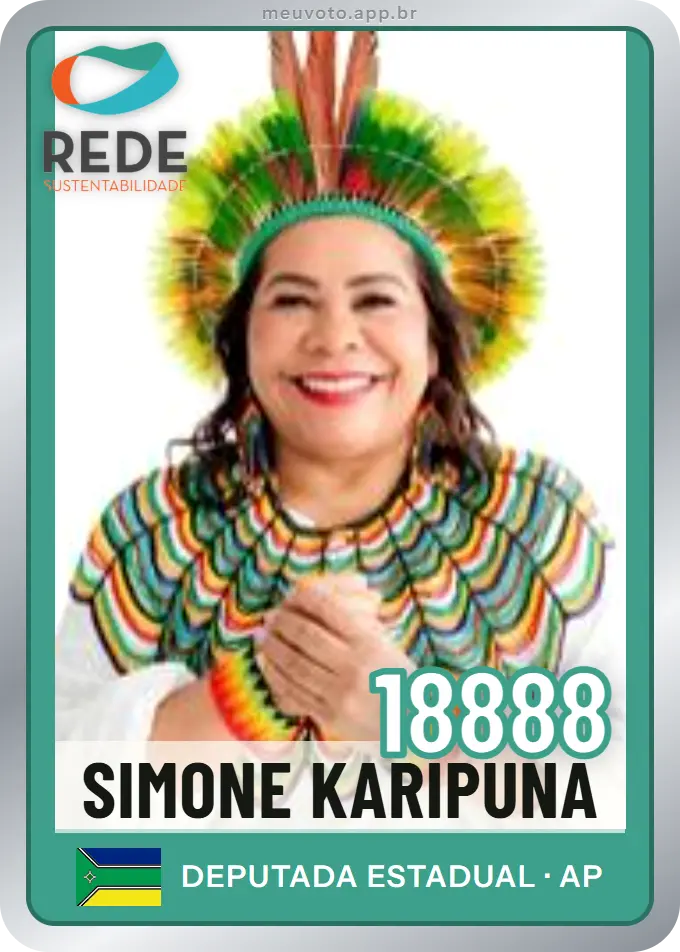 Carta de Simone Karipuna, número 18888, Rede