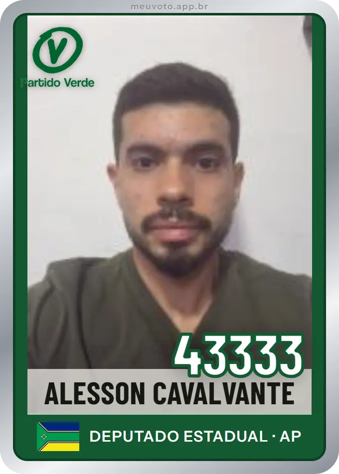 Carta de Alesson Cavalvante, número 43333, PV