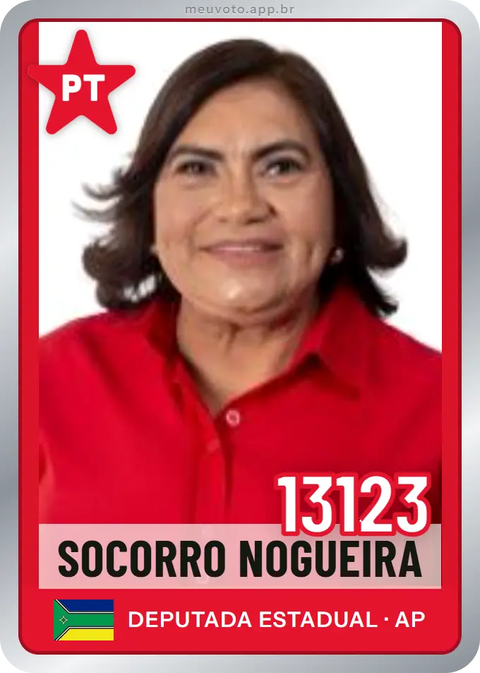 Carta de Socorro Nogueira, número 13123, PT
