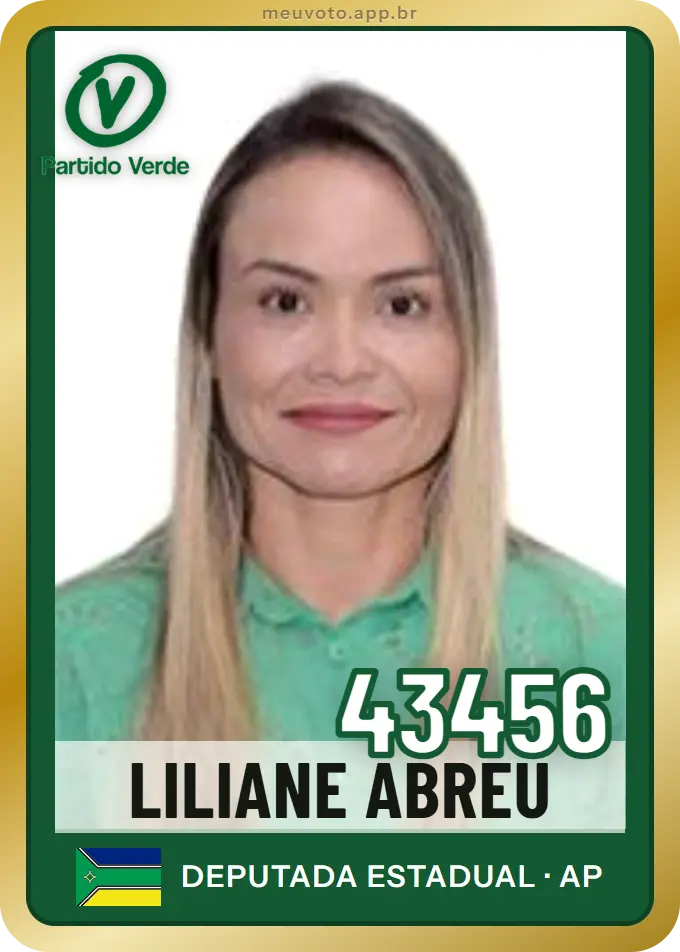 Carta de Liliane Abreu, número 43456, PV