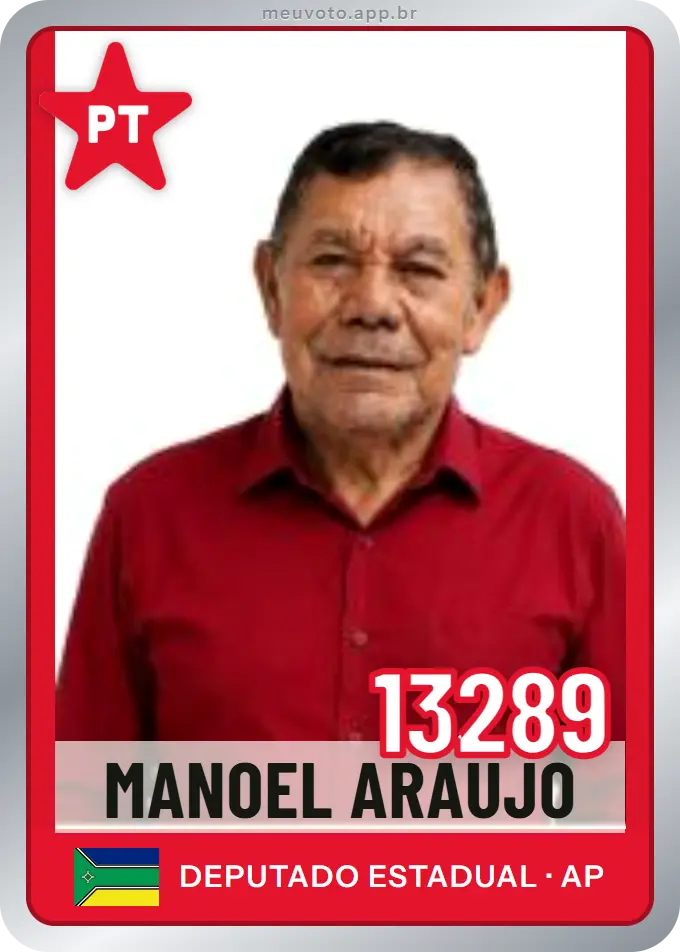 Carta de Manoel Araujo, número 13289, PT