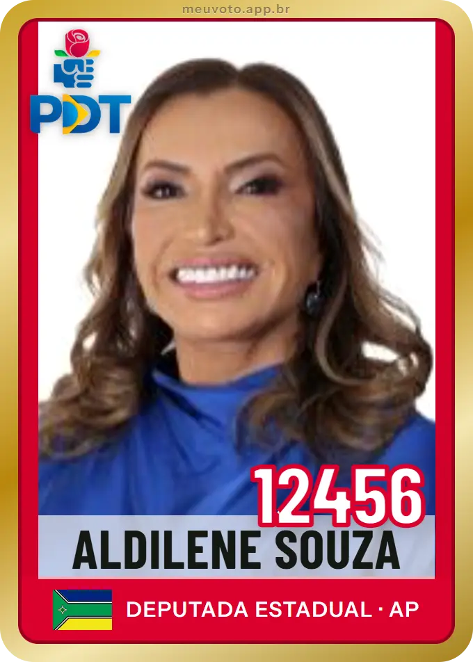 Carta de Aldilene Souza, número 12456, PDT