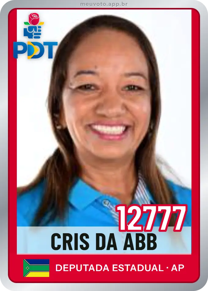 Carta de Cris da Abb, número 12777, PDT