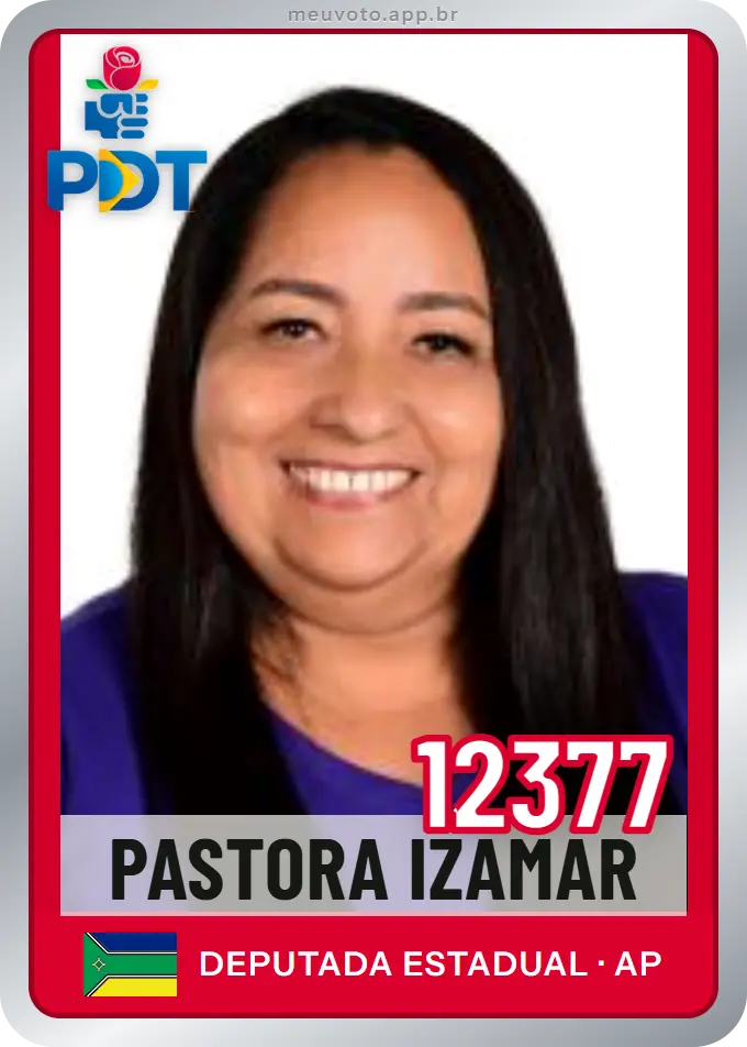Carta de Pastora Izamar, número 12377, PDT