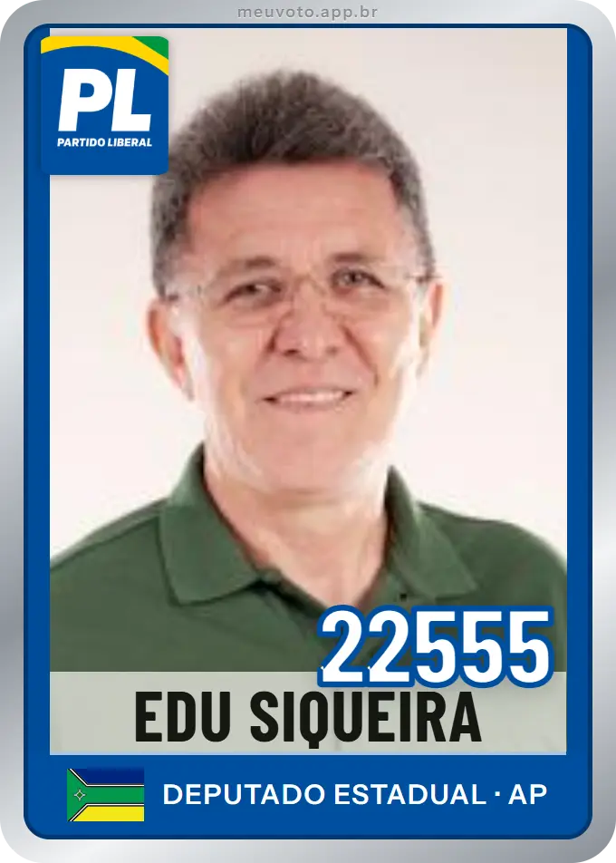 Carta de Edu Siqueira, número 22555, PL