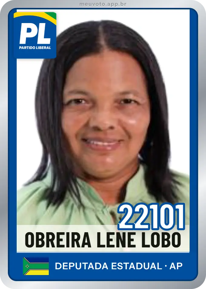 Carta de Obreira Lene Lobo, número 22101, PL