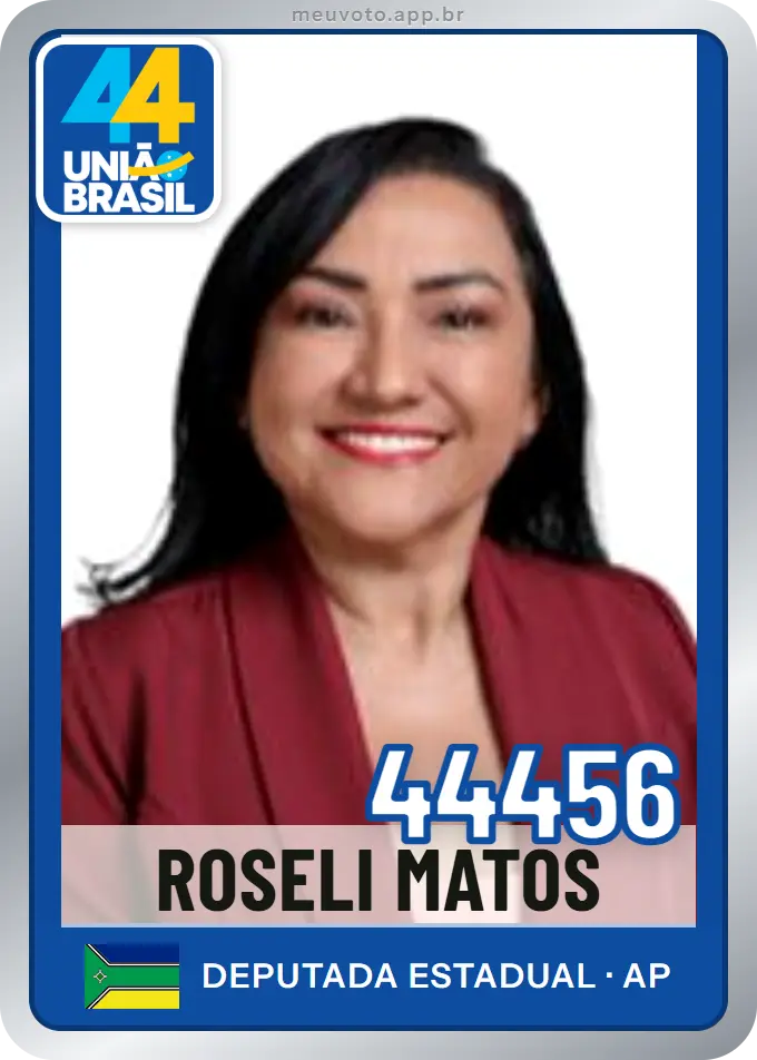 Carta de Roseli Matos, número 44456, União