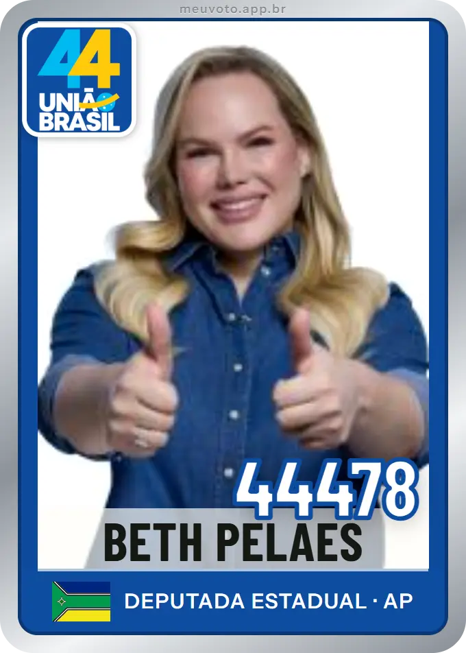 Carta de Beth Pelaes, número 44478, União