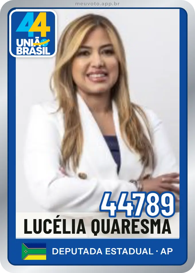 Carta de Lucélia Quaresma, número 44789, União