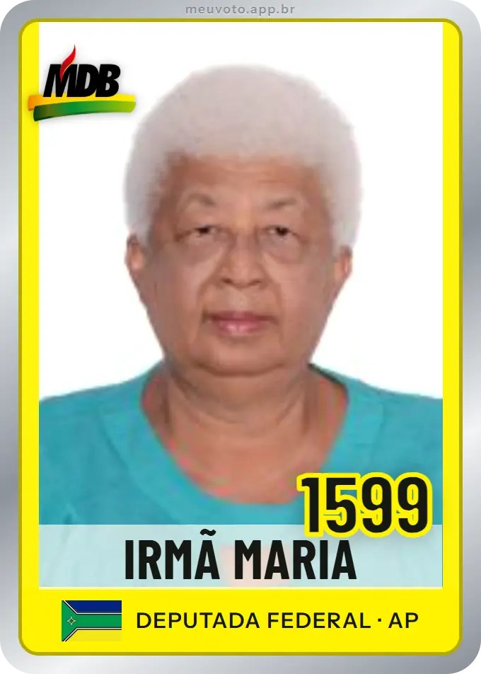 Carta de Irmã Maria, número 1599, MDB