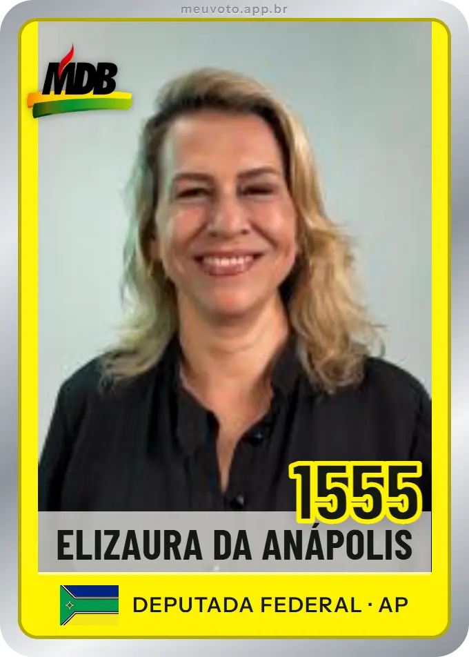 Carta de Elizaura da Anápolis, número 1555, MDB