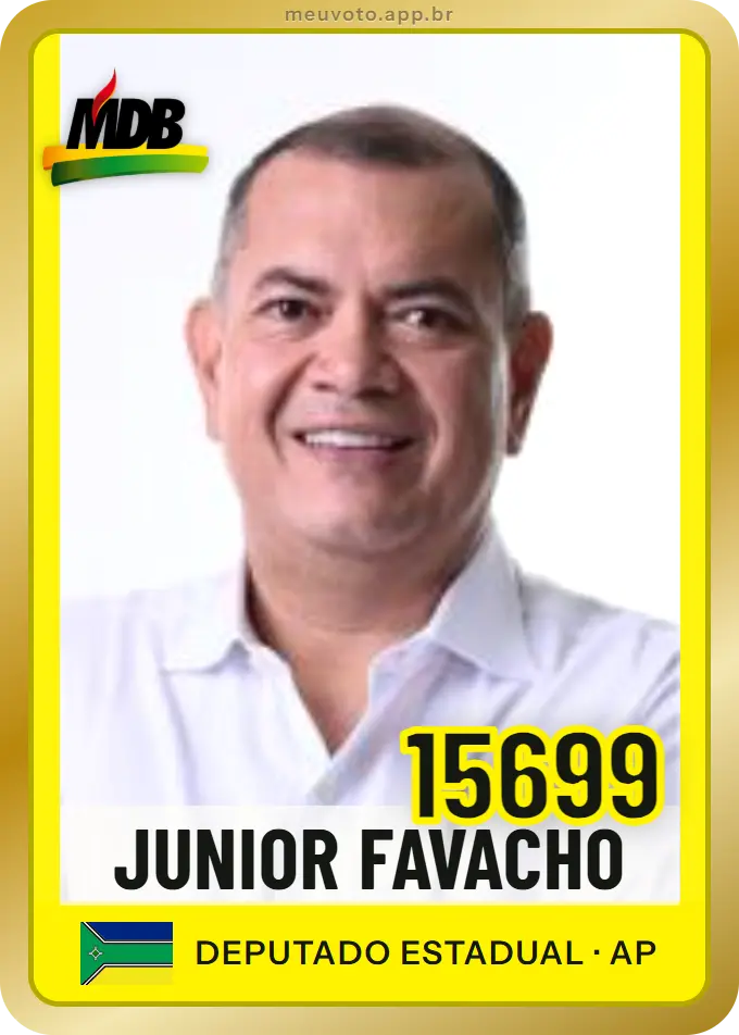 Carta de Junior Favacho, número 15699, MDB