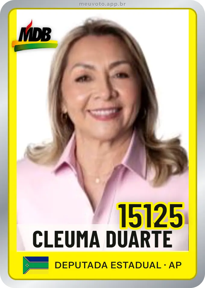 Carta de Cleuma Duarte, número 15125, MDB