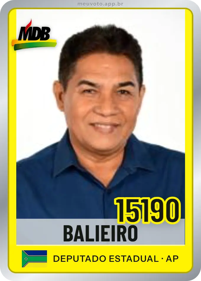 Carta de Balieiro, número 15190, MDB
