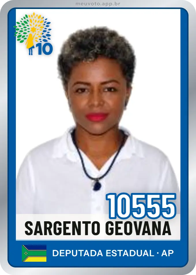 Carta de Sargento Geovana, número 10555, Republicanos