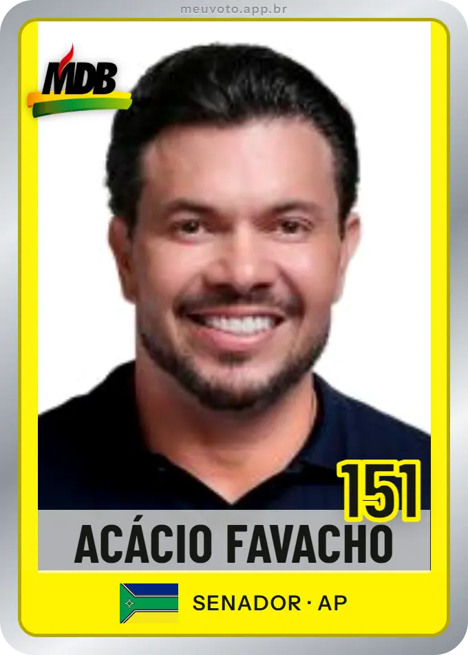 Carta de Acácio Favacho, número 151, MDB
