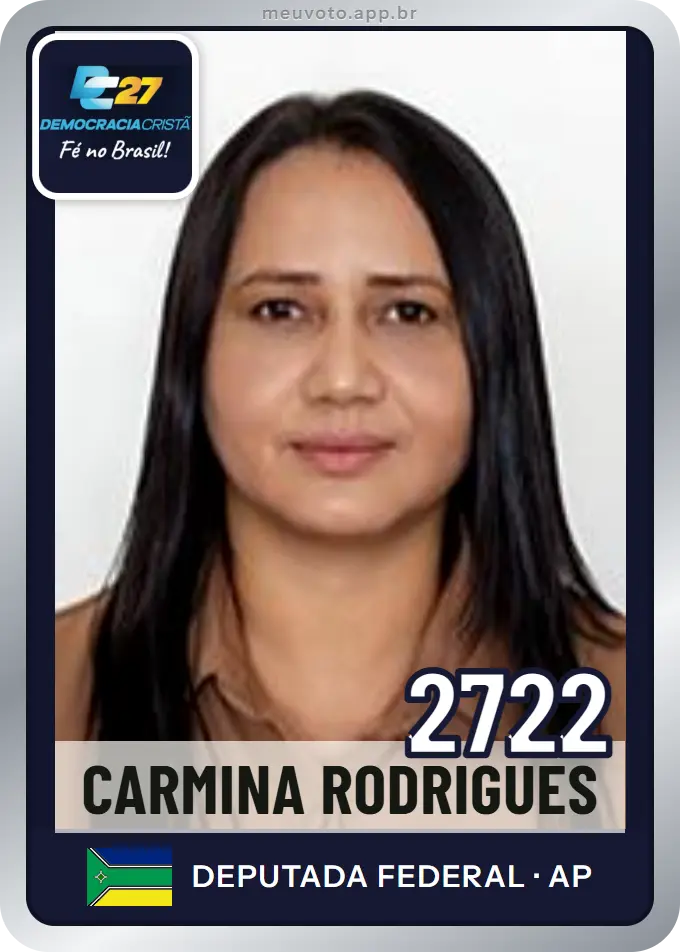 Carta de Carmina Rodrigues, número 2722, DC