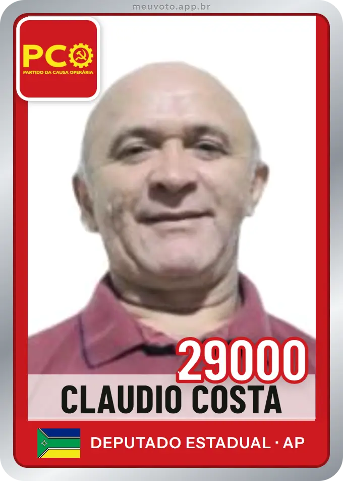 Carta de Claudio Costa, número 29000, PCO