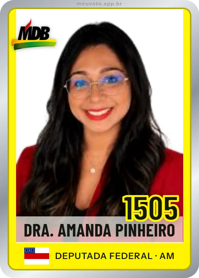 Carta de Dra. Amanda Pinheiro, número 1505, MDB
