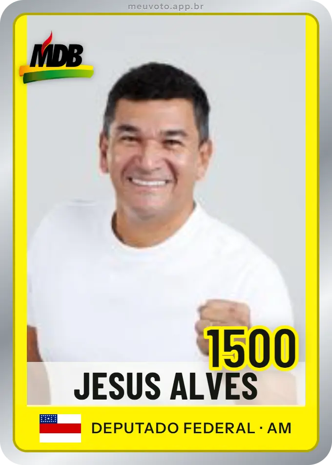 Carta de Jesus Alves, número 1500, MDB