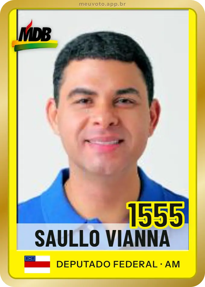 Carta de Saullo Vianna, número 1555, MDB