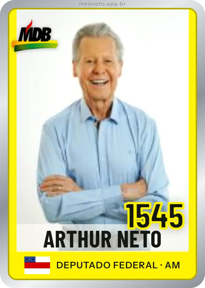 Carta de Arthur Neto, número 1545, MDB
