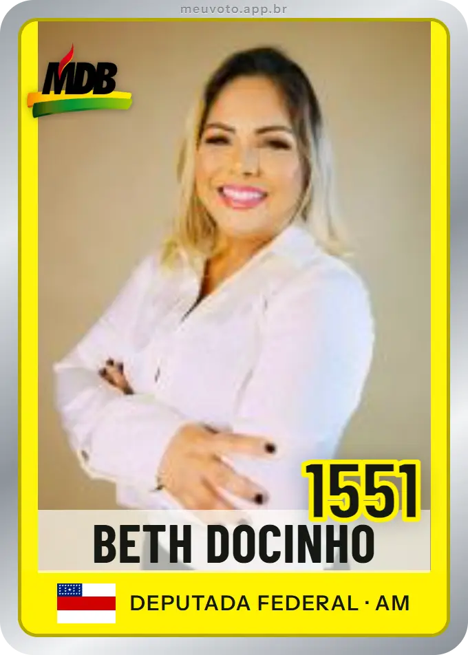 Carta de Beth Docinho, número 1551, MDB