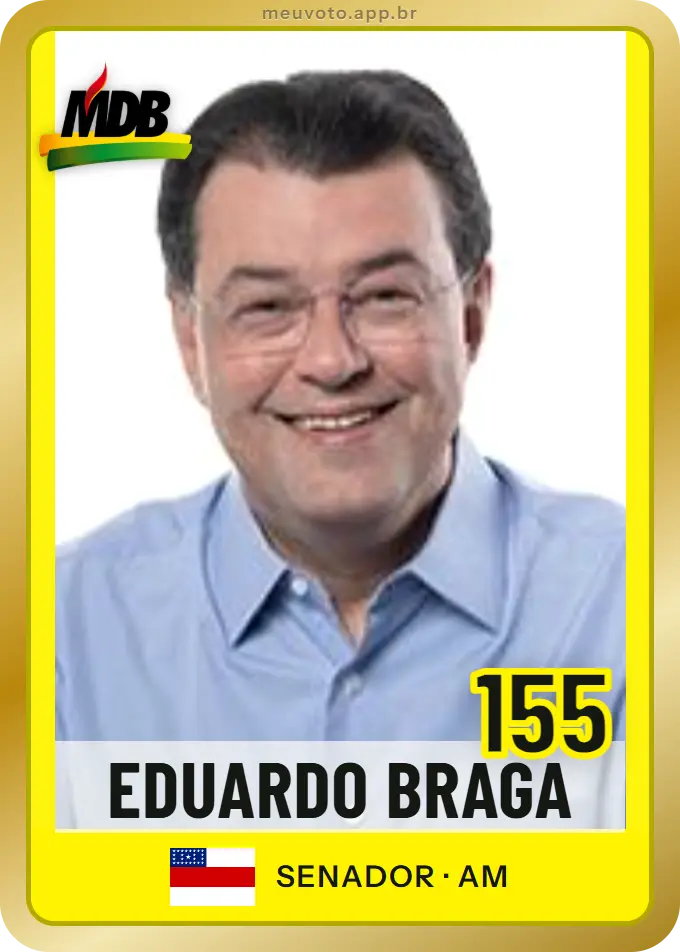 Carta de Eduardo Braga, número 155, MDB