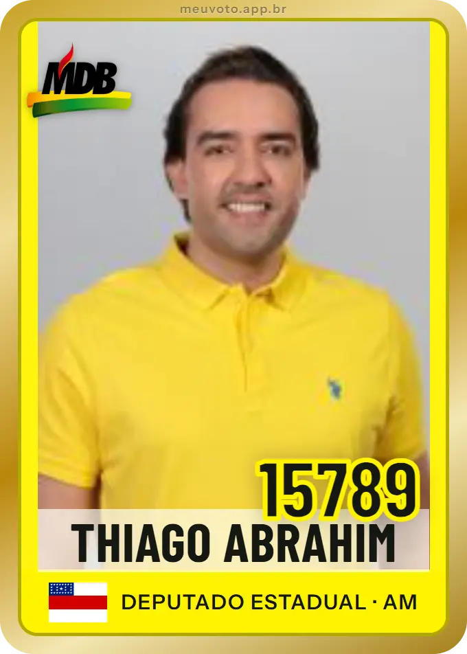Carta de Thiago Abrahim, número 15789, MDB