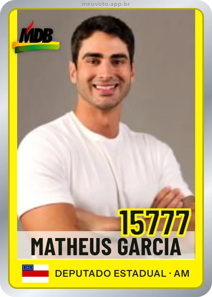 Carta de Matheus Garcia, número 15777, MDB