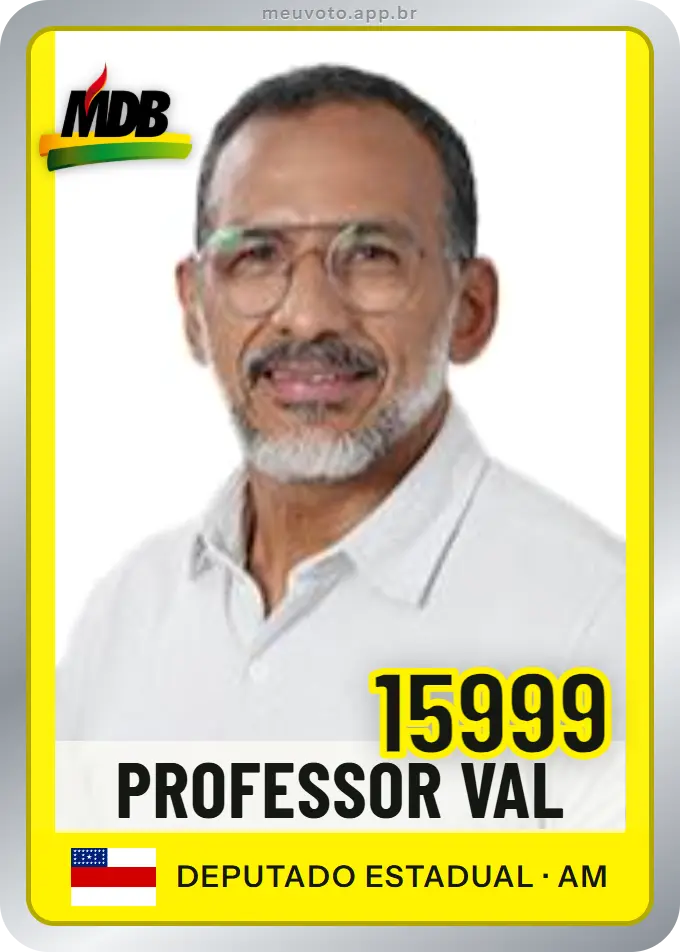 Carta de Professor Val, número 15999, MDB
