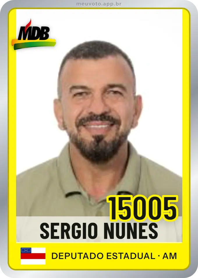 Carta de Sergio Nunes, número 15005, MDB