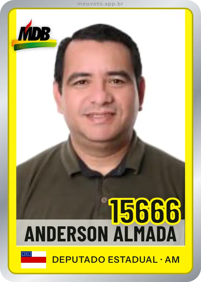 Carta de Anderson Almada, número 15666, MDB